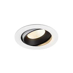 Plafondinbouwarmatuur NUMINOS® MOVE XL draaibaar, geschikt voor beeldschermwerkstations IP20, zwart, wit dimbaar