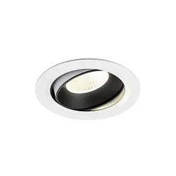 Plafondinbouwarmatuur NUMINOS® MOVE XL draaibaar, geschikt voor beeldschermwerkstations IP20, zwart, wit dimbaar