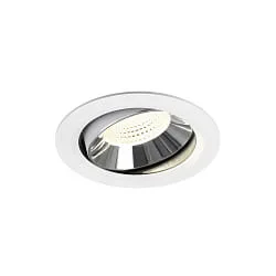 Plafondinbouwarmatuur NUMINOS® MOVE XL draaibaar, geschikt voor beeldschermwerkstations IP20, chroom, wit dimbaar