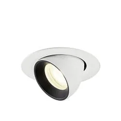 Inbouwspot NUMINOS® GIMBLE XS draaibaar, geschikt voor beeldschermwerkstations IP20, zwart, wit dimbaar