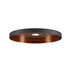 Lampenkap LALU® PLATE 33, brons, zwart
