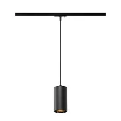 1-fase pendelarmatuur ASTO TUBE met lamphouder GU10 IP20, zwart