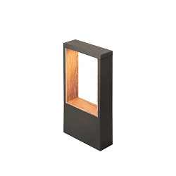 Staande armatuur voor buiten FLATT II 36 PHASE down, Zeelucht bestendig IP65, antraciet, bruin, hout donker, gelakt dimbaar