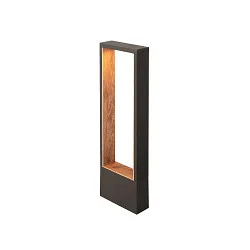 Staande armatuur voor buiten FLATT II 62 PHASE down, Zeelucht bestendig IP65, antraciet, bruin, hout donker, gelakt dimbaar