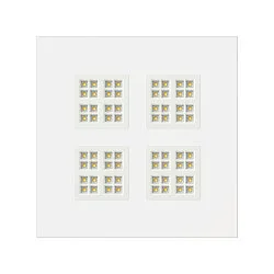 Rasterarmatuur PAVANNO 625 45 WB WH DALI DALI aanstuurbaar, CCT Switch, UGR < 19, multipower IP20, wit dimbaar