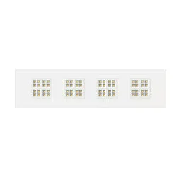 Rasterarmatuur PAVANNO 1200/300 45 WB WH ON-OFF CCT Switch, UGR < 19, multipower IP20, wit 