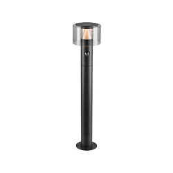 Staande armatuur voor buiten TAHA II 70 met Sensor, CCT Switch, schakelbaar IP54, zwart, gelakt 