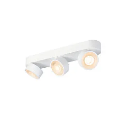 Wand- en plafondarmatuur KALU 2.0 TRIPLE PHASE 3-vlams, UGR < 19, cardanisch draaien IP20, wit dimbaar