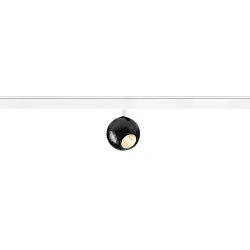 Spotlight op rail DYSKO IP20, zwart, wit dimbaar