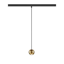 Pendelarmatuur DYSKO IP20, goud, zwart dimbaar