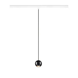 Pendelarmatuur DYSKO IP20, zwart, wit dimbaar