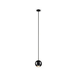 Pendelarmatuur DYSKO IP20, zwart, wit dimbaar