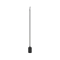 Pendelarmatuur FITU PD RIBBED E27 IP20, zwart dimbaar