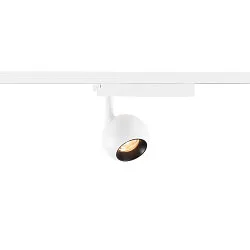 1-phase spot LIGHT EYE® 2.0 switchable, cardanic swivelling, ball shaped IP20, white matt 