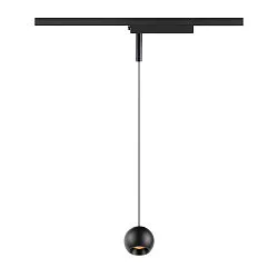 1-fase pendelarmatuur LIGHT EYE® 2.0 down, schakelbaar, baalvormig IP20, zwart mat 