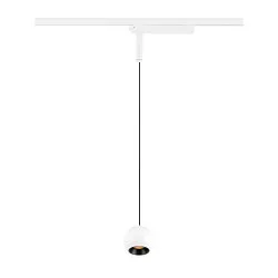1-fase pendelarmatuur LIGHT EYE® 2.0 down, schakelbaar, baalvormig IP20, wit mat 