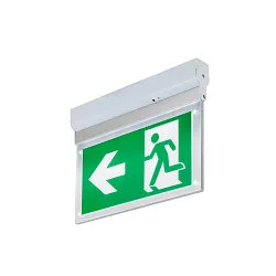 Wand- en plafondarmatuur P-LIGHT hoekig IP20, transparant, wit, gelakt 