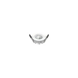 Plafondinbouwarmatuur DOWNLIGHT P 84 ON-OFF stijf, slagvast, multipower, bekabeld IP54, wit 