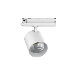 3-fase Spot TRACKSPOT V draaibaar, geschikt voor beeldschermwerkstations IP20, wit dimbaar