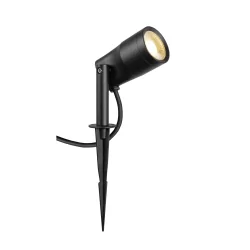 Lamp met grondpen SYNA GARDEN SPIKE met Stekker, schakelbaar IP44/IP65, zwart 