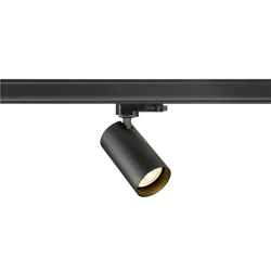 3-fase Spot ENOLA 2.0 M 3PH SINGLE QPAR51 1-vlams, met Adapter, met Lamphouder GU10 IP20, zwart