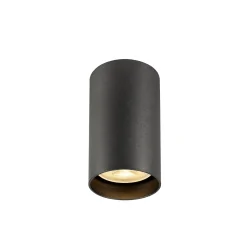 surface downlight ENOLA 2.0 M CL SINGLE QPAR51 1 flame, rigid, with lamp socket GU10 IP20, black
