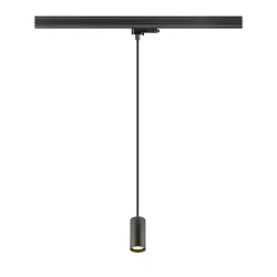 3-fase Pendelarmatuur PENDELLEUCHTE ENOLA 2.0 M 3PH PD SINGLE GU10 PAR11 1-vlams, met Lamphouder GU10 IP20, zwart