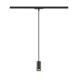 1-fase pendelarmatuur PENDELLEUCHTE ENOLA 2.0 M 1PH PD SINGLE GU10 PAR11 1-vlams, met Lamphouder GU10 IP20, zwart