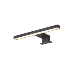 mirror luminaire DORISA 30 WL short, switchable IP44, black 