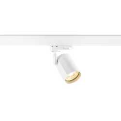 3-phase spot BIMA 2.0 3PH SINGLE QPAR51 1 flame, cardanic, with lamp socket GU10 IP20, white
