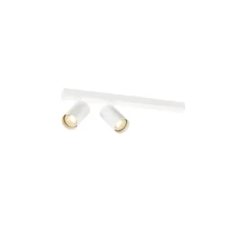 Plafondarmatuur ENOLA 2.0 M CL DOUBLE QPAR51 LONG 2-vlams, lang, asymmetrisch, met Lamphouder GU10 IP20, wit