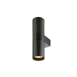 Wandarmatuur ENOLA 2.0 M WL DOUBLE GU10 QPAR51 2-vlams, met Lamphouder GU10 IP20, zwart