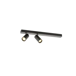 ceiling luminaire ENOLA 2.0 S CL DOUBLE PAR11 LONG 2 flames, long, asymmetrical, with lamp socket GU10 IP20, black