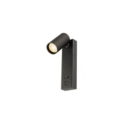 Wandarmatuur ENOLA 2.0 S WL SINGLE PAR11 BEDSIDE 1-vlams, met Schakelaar, met USB-Oplaadfunctie, met Lamphouder GU10 IP20