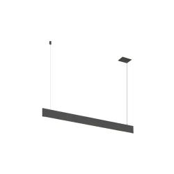 Pendelarmatuur LINIUS 120 PD DALI RECESSED ingebouwde Versie, DALI aanstuurbaar IP20, zwart dimbaar