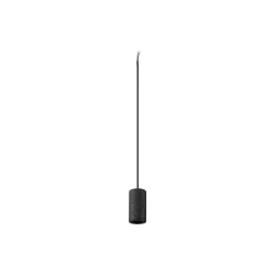 1-phase pendant luminaire FITU PD 1PH SET STONE E27 GLOBE125 set of 1, with adapter, with lamp socket E27 IP20, black dimmable