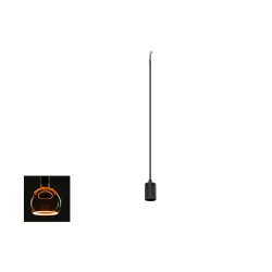 1-fase pendelarmatuur FITU PD 1PH SET RIBBED E27 GLOBE150 Set van 1, met Adapter, met Lamphouder, geribbeld E27 IP20