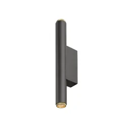Wandarmatuur GRIP! S WL PHASE UP/DOWN 2-vlams, stijf, direct / indirect IP20, goud, zwart dimbaar