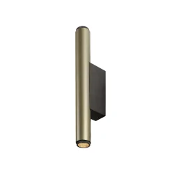 Wandarmatuur GRIP! S WL PHASE UP/DOWN 2-vlams, stijf, direct / indirect IP20, brons, zwart dimbaar