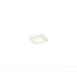Wand- en plafondarmatuur SENSER 2.0 18 CW SQUARE PHASE CCT hoekig, CCT Switch IP20, wit dimbaar