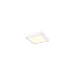 Wand- en plafondarmatuur SENSER 2.0 24 CW SQUARE PHASE CCT hoekig, CCT Switch IP20, wit dimbaar