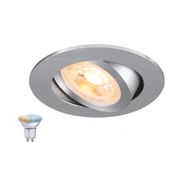 recessed spotlight NEW TRIA® 68 SMART SET GU10 TW round, set of 1, tunable white GU10 IP20, aluminium dimmable