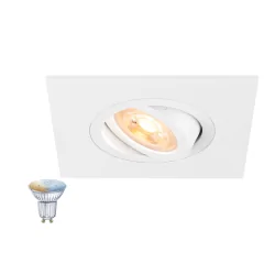 Inbouwspot NEW TRIA® 75 XL SMART SET GU10 TW rond, Set van 1, Tunable White GU10 IP20, wit dimbaar
