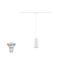 1-fase pendelarmatuur ASTO TUBE SMART SET 1PH PD GU10 TW Set van 1, Tunable White, ZigBee aanstuurbaar