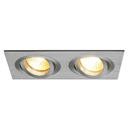 Recessed spotlight NEW TRIA II GU10, alu brushed