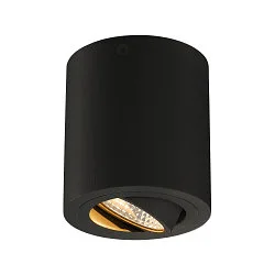 Plafondinbouwarmatuur TRILEDO ROUND LED rond IP20, zwart mat