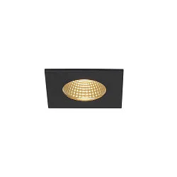 LED Ceiling recessed luminaire PATTA-I, square, 12W, COB LED, 38°, 3000K, IP65, incl. Driver