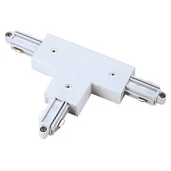 1-fase T-connector opbouwversie, aarde links, wit