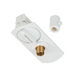 1-fase adapter met trekontlasting, wit