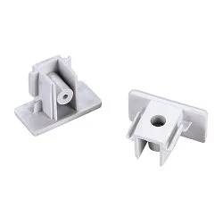 Endcaps for 1 Phase Tracks, 2 items, white